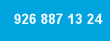 926 887 13 24 926 887 13 24